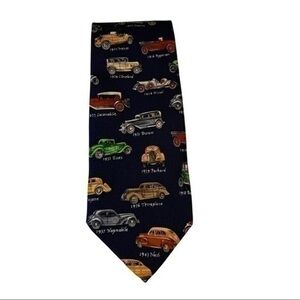 Antique Cars 100% Silk Necktie Alynn​